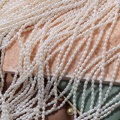 Cultured Rice Freshwater Pearl Beads DIY white Sold Per Approx 38 cm Strand