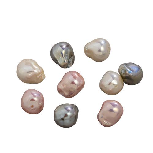 Pärlpärlor i glas, Glass Pearl, plated, DIY, fler färger för val, 12x15mm, 5PC/Bag, Säljs av Bag