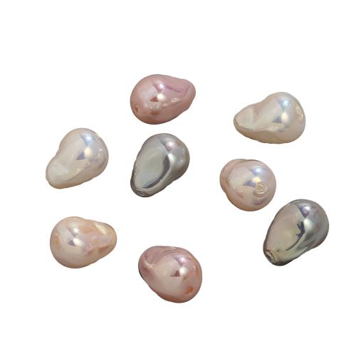 Glass Pearl Beads plated DIY Sold By Bag