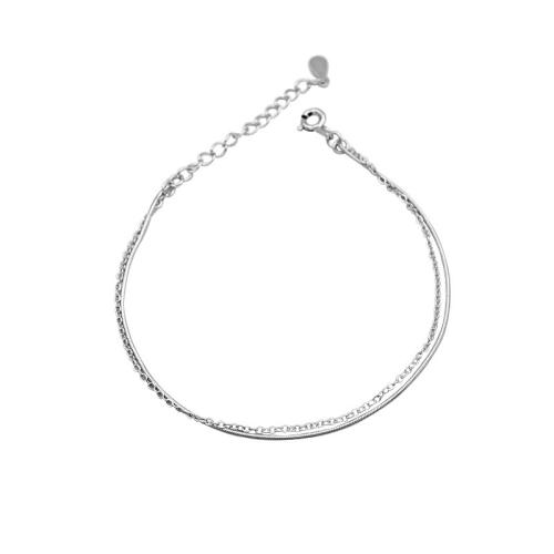 Sterling Silber Armbänder, 925 Sterling Silber, mit Verlängerungskettchen von 3CM, für Frau, keine, Länge ca. 16 cm, verkauft von PC