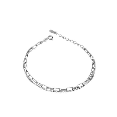 Argento Bracciali, 925 argento sterlina, with 3CM extender chain, per la donna, argento, Lunghezza Appross. 15.5 cm, Venduto da PC