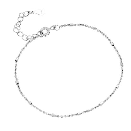 Bracelets en argent sterling, argent sterling 925, avec 3CM chaînes de rallonge, pour femme, plus de couleurs à choisir, Longueur Environ 15.5 cm, Vendu par PC