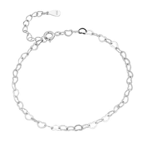 Sterling Sølv Armbånd, 925 Sterling Sølv, med 3CM extender kæde, for kvinde, flere farver til valg, Længde Ca. 15.5 cm, Solgt af PC