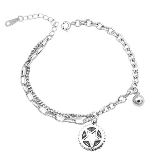 Argento Bracciali, 925 argento sterlina, with 3CM extender chain, per la donna, argento, Lunghezza Appross. 16 cm, Venduto da PC