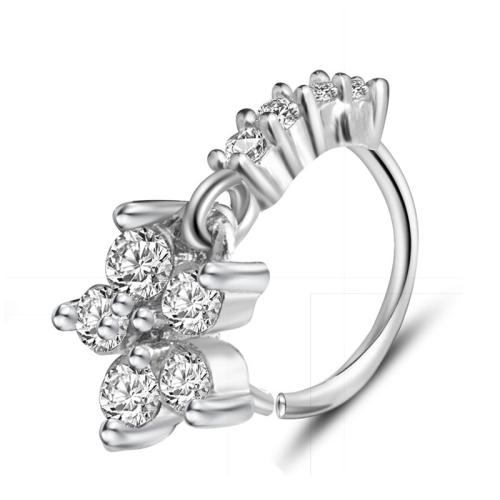 Gioielleria da Piercing naso in ottone, placcato, unisex & stili diversi per la scelta & Micro spianare cubic zirconia, nessuno, Venduto da PC