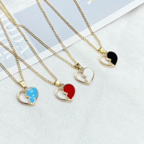 Zinc Alloy Jewelry Necklace with 5cm extender chain & for woman & enamel Length Approx 45 cm Sold By PC