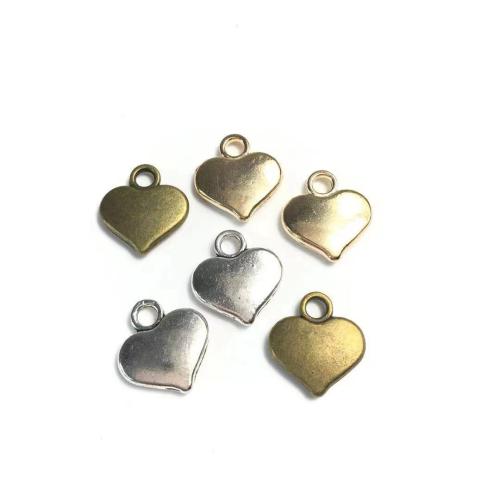 Zinc Alloy Heart Pendants plated DIY Sold By Bag