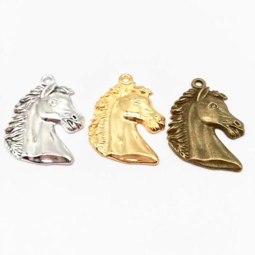 Zinc Alloy Animal Pendants Horse plated DIY Sold By Bag