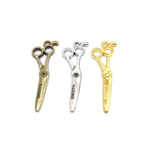 Zinc Alloy Scissors Pendants plated DIY Sold By Bag