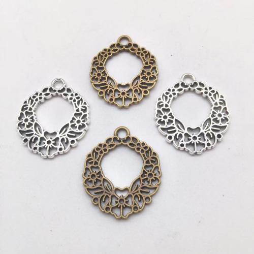 Zinc Alloy Pendants Flower plated DIY Sold By Bag