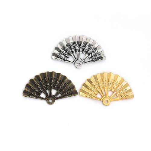 Zinc Alloy Pendants Fan plated DIY Sold By Bag