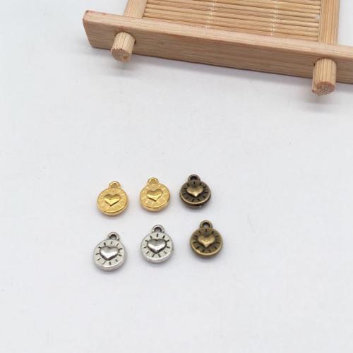 亜鉛合金ハートペンダント, 亜鉛合金, ハート形, メッキ, DIY, 無色, 10x8mm, 100パソコン/バッグ, 売り手 バッグ