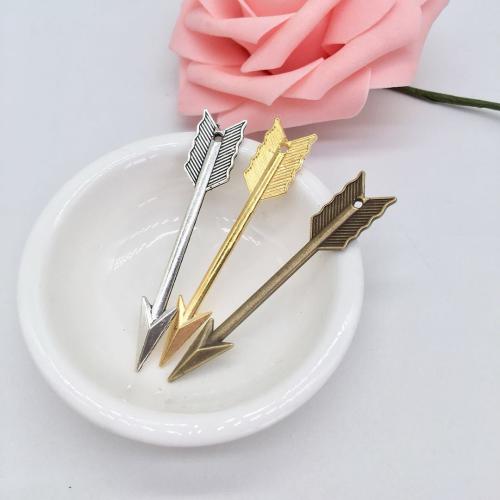 Zinc Alloy Pendants Arrow plated DIY Sold By Bag