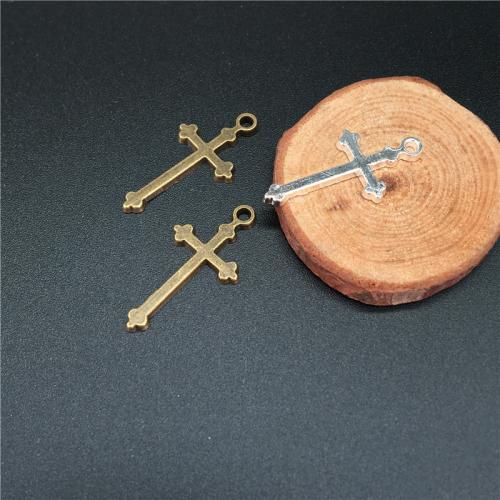 Zinc Alloy Cross Pendants plated DIY Sold By Bag