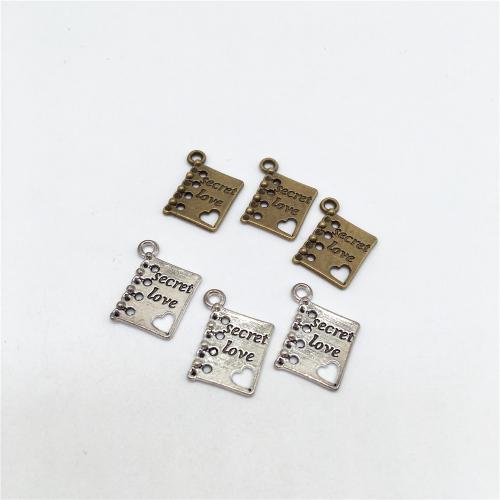 亜鉛合金ペンダント, 亜鉛合金, 本, メッキ, DIY, 無色, 13x14mm, 100パソコン/バッグ, 売り手 バッグ