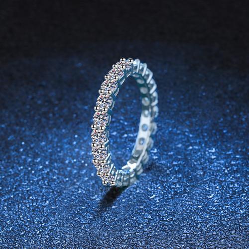 925 sterline d'argento anello, with Moissanite, formato differente per scelta & per la donna, Misura:5-9, Venduto da PC