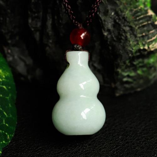 Gemstone Pendants Jewelry Jadeite Calabash DIY Sold By PC