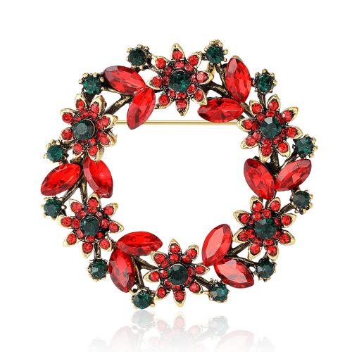 Zinc Alloy Brooches for woman & with rhinestone Sold By PC