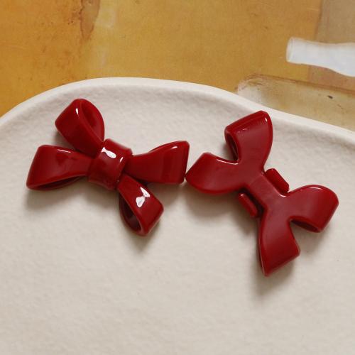 Hair Clip Findings Acrylic Bowknot DIY Sold By PC