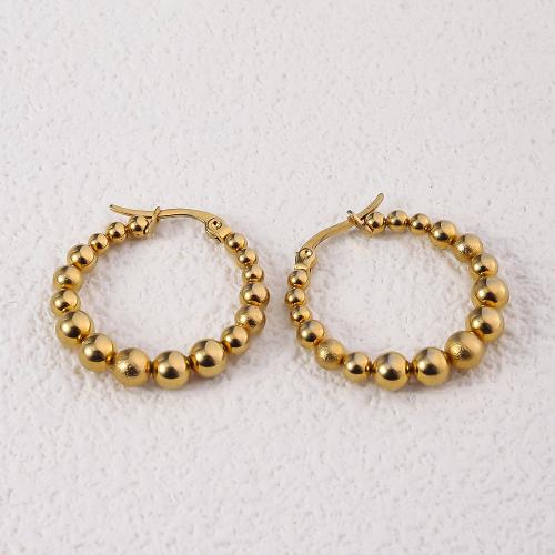 Cruach dhosmálta Lever Back Earring, 304 Cruach dhosmálta, 18K ór plátáilte, jewelry faisin & do bhean, órga, 29mm, Díolta De réir Péire