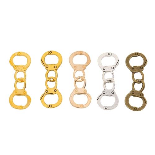 Zinc Alloy Connector Handcuffs plated DIY nickel lead & cadmium free Approx Sold By Bag