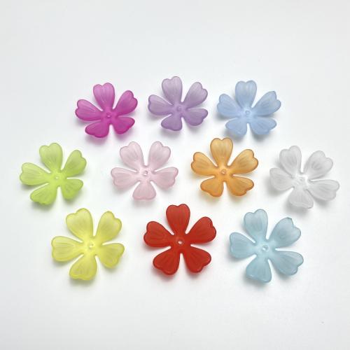 Hair Accessories DIY Findings Acrylic Flower injection moulding frosted 27mm Approx 1.8mm Approx Sold By Bag