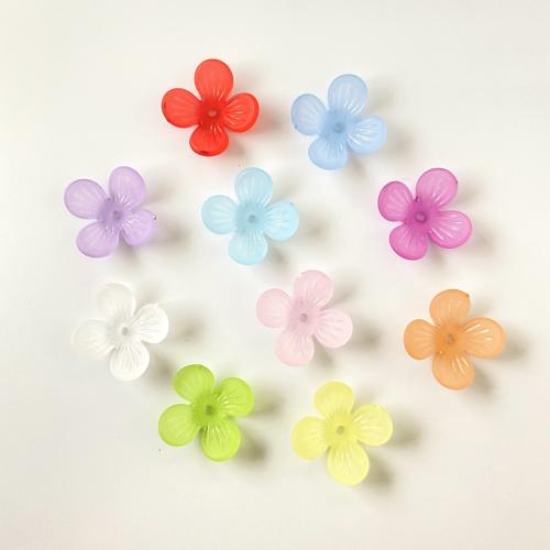 Hair Accessories DIY Findings Acrylic Flower injection moulding frosted 19mm Approx 1.7mm Approx Sold By Bag