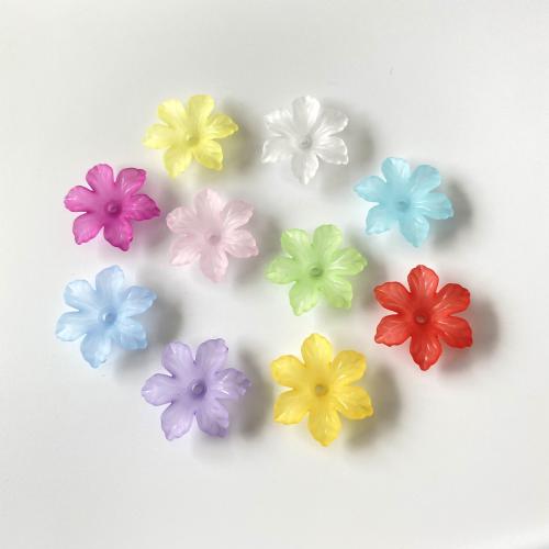 Hair Accessories DIY Findings Acrylic Flower injection moulding frosted 26mm Approx 2.6mm Approx Sold By Bag