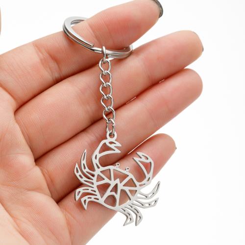 Stainless Steel Key Clasp 304 Stainless Steel Crab silver color plated fashion jewelry Sold By PC