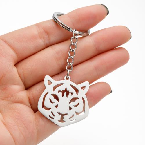 Stainless Steel Key Clasp 304 Stainless Steel Tiger plated fashion jewelry Sold By PC