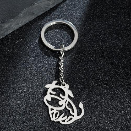 Stainless Steel Key Clasp 304 Stainless Steel Cow plated fashion jewelry Sold By PC