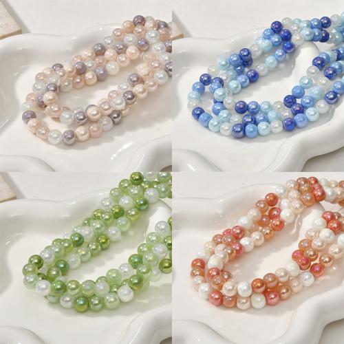 Fashion Glass Beads Round DIY 8.13mm Approx 1.1mm Approx Sold Per Approx 35 cm Strand