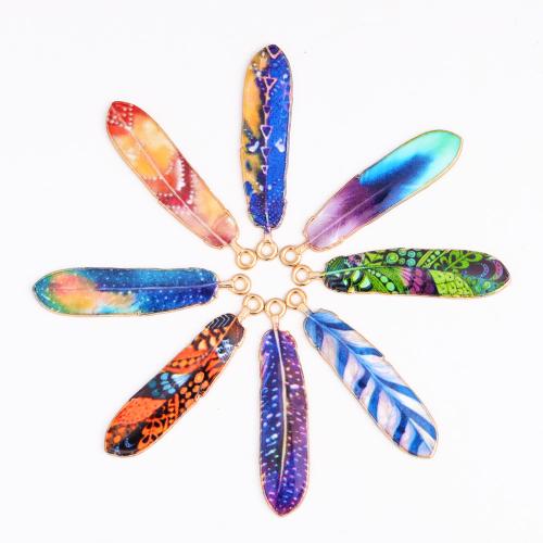 Zinc Alloy Enamel Pendants plated DIY mixed colors nickel lead & cadmium free Sold By Bag