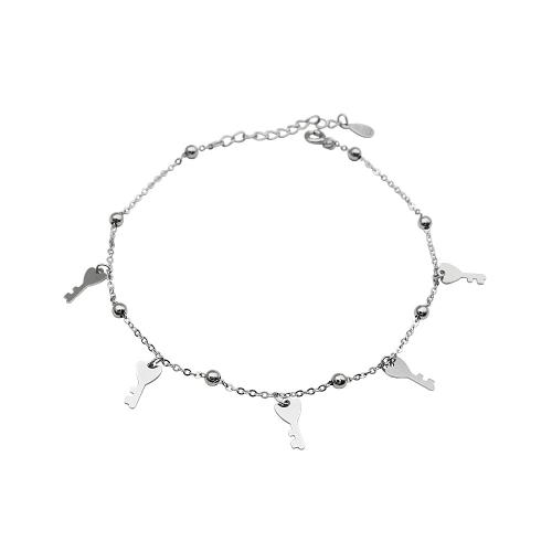 Fashion Sterling Silver Anklet 925 Sterling Silver with 3CM extender chain for woman silver color Length Approx 20 cm Sold By PC