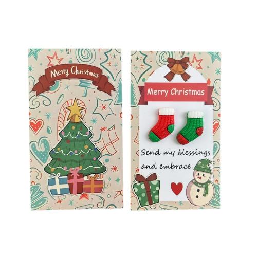 Greeting Card Resin with Paper epoxy gel Christmas Design & DIY Sold By PC