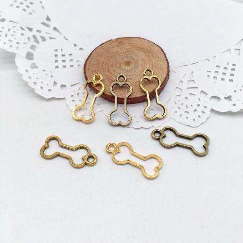 Zinc Alloy Pendants Dog Bone plated DIY Sold By Bag