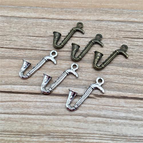 Zinc Alloy Pendler, Music Note, forgyldt, du kan DIY, flere farver til valg, 28x12x5mm, 100pc'er/Bag, Solgt af Bag