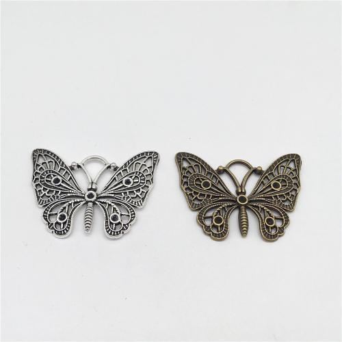 Zinc Alloy Animal Pendants Butterfly plated DIY Sold By Bag