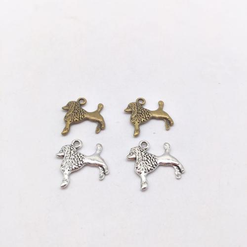 Zinc Alloy Animal Pendants Dog plated DIY Sold By Bag