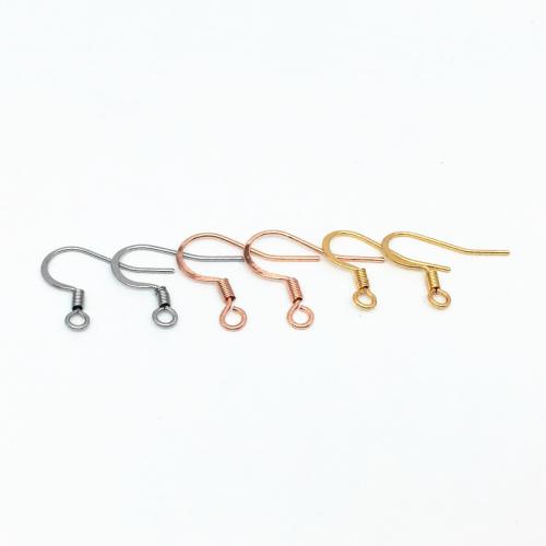 Stainless Steel Hook Earwire 316 Stainless Steel Galvanic plating DIY & Unisex & machine polishing Sold By PC