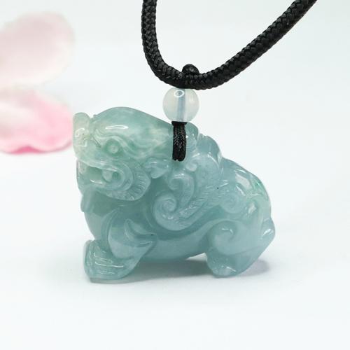 Gemstone Pendants Jewelry Jadeite Mythical Wild Animal folk style & DIY Sold By PC