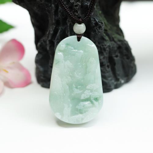 Gemstone Pendants Jewelry Jadeite Carved folk style & DIY Grade A Sold By PC