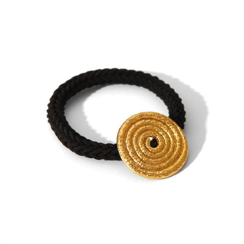 Elasticos, Aço inoxidável 304, with Faixa de borracha, para mulher, dourado, vendido por PC