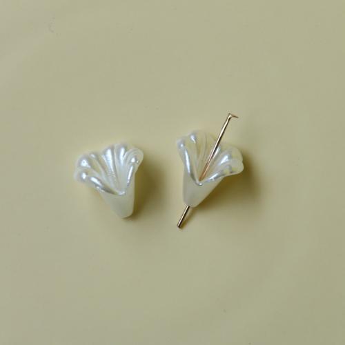 Plastikkugler, Plastic, Flower, du kan DIY, 14x12mm, Solgt af PC