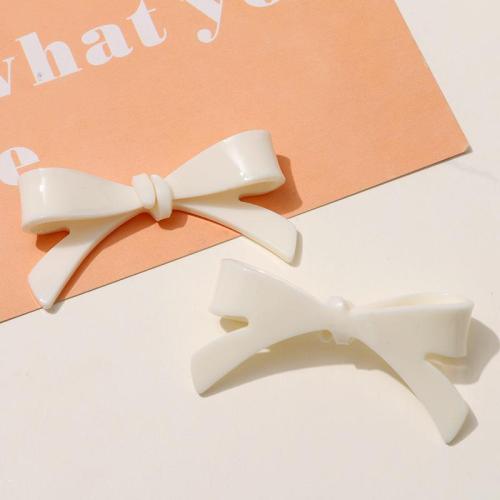 Hair Clip Findings Acrylic Bowknot DIY Sold By PC