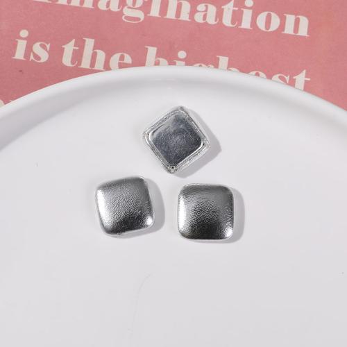 Hair Clip Findings PU Leather Square DIY Sold By PC