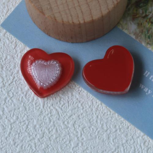 Hair Clip Findings Resin Heart DIY Sold By PC