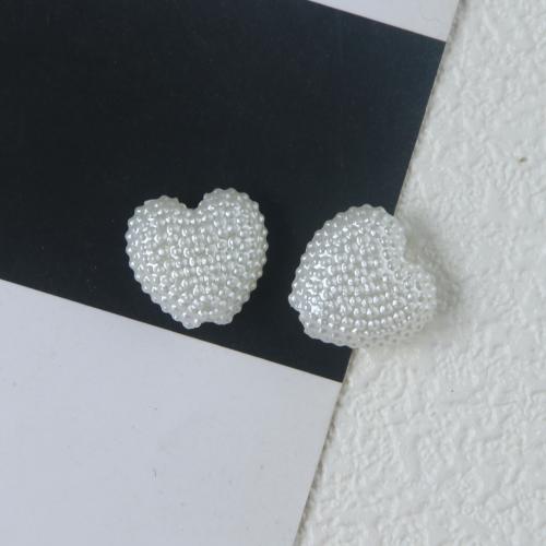 Plastikkugler, Plastic Pearl, Heart, du kan DIY & forskellige stilarter for valg, Solgt af PC