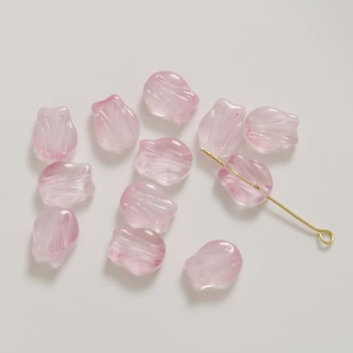 Fashion Glass Beads Tulip DIY Sold By PC