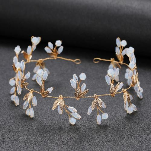 Headband Zinc Alloy with Crystal fashion jewelry & for woman golden Sold By PC